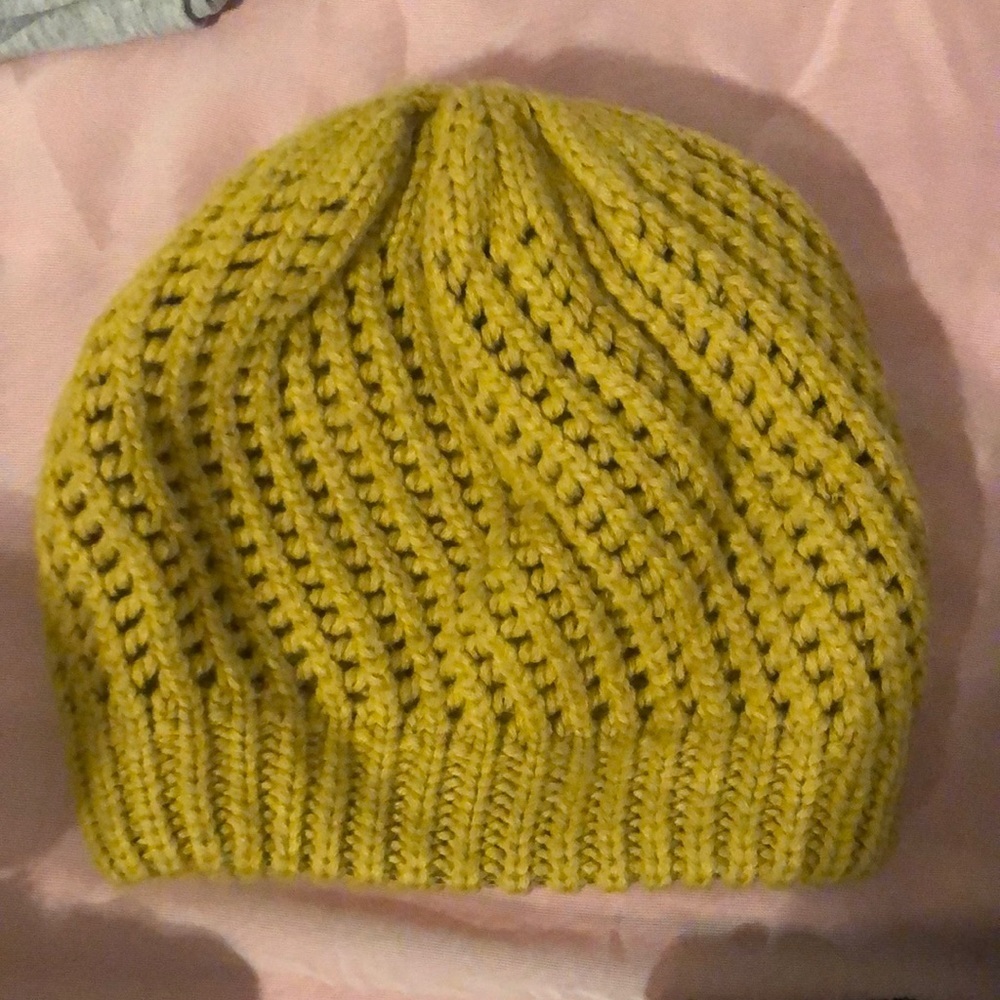 Yellow Winter Crochet Hat